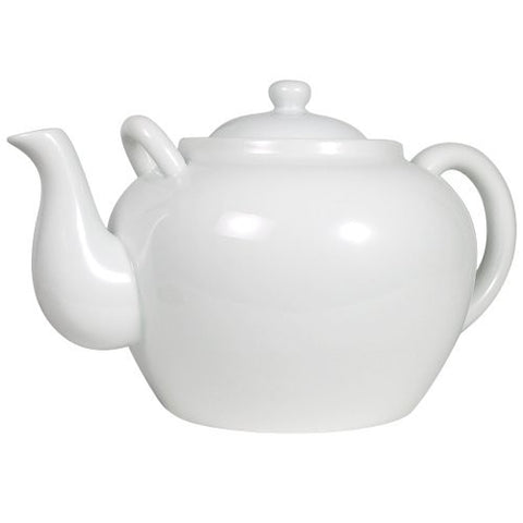 Large White Hostess Teapot