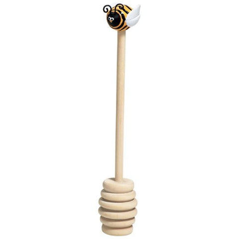 Wooden Bee Honey Dipper