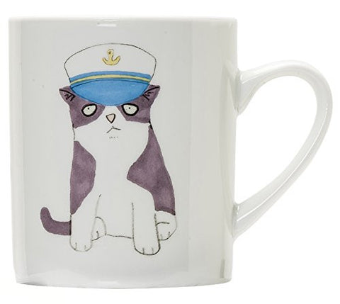 Tuxedo and Sailor Cap Cat Mug