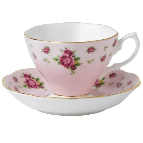 New Country Roses Pink Cup and Saucer