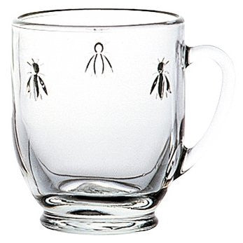 French Bee Glass Tea Mug
