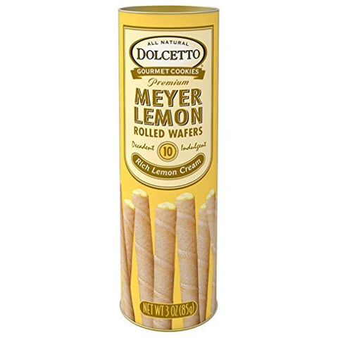 Meyer Lemon Dolcetto Rolled Wafers