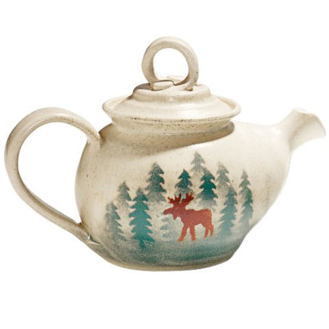 Handcrafted Moose Teapot