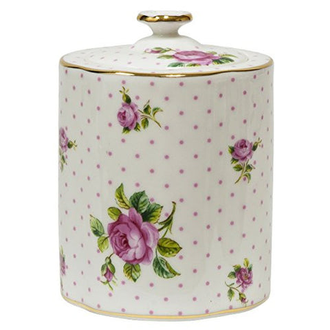 Pink Roses Tea Canister