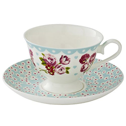 Vintage Kitchen Bone China Cup and Saucer
