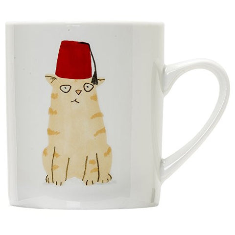 Ginger Tom and Fez Cat Mug