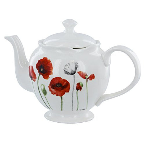 Poppies Bone China Teapot