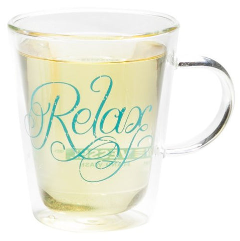 Relax Double Wall Glass Mug