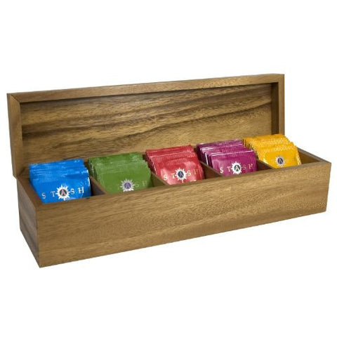 Acacia Wood Tea Box