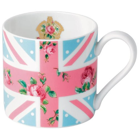 New Country Roses Cheeky Pink Union Jack Mug