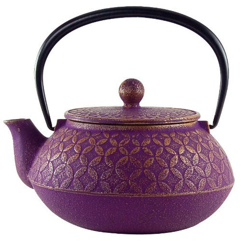 Seven Jewels Purple Tetsubin Teapot