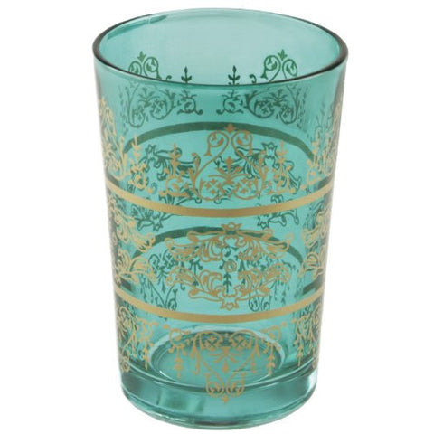 Aquamarine Tunis Moroccan Tea Glass