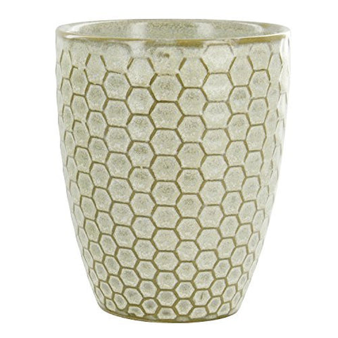 Honeycomb Embossed Stoneware Tumbler