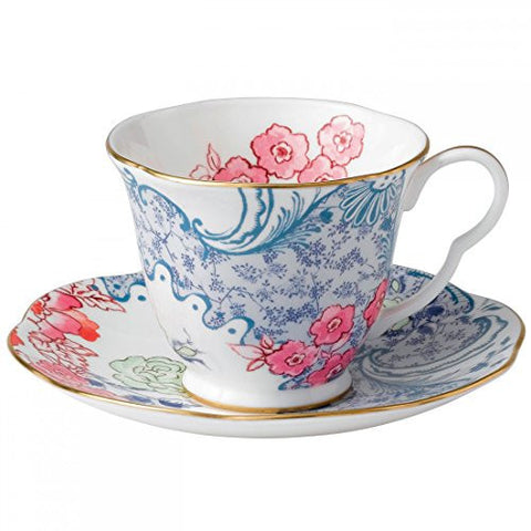 Wedgwood Butterfly Bloom Spring Blossom Tea Cup and Saucer