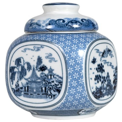 Blue Willow Tea Canister