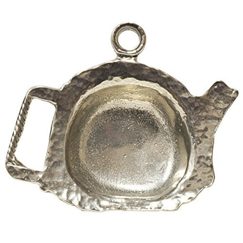 Pewter Teapot Tea Bag Caddy