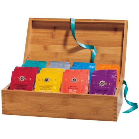 Bamboo Chest with Fruit and Scented Teas