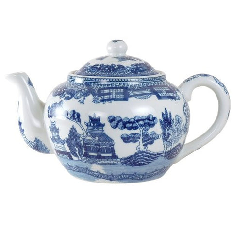 Blue Willow Teapot 16 oz
