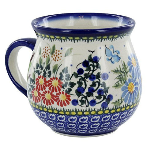 Polish Pottery Flower Meadow Bubble Mug