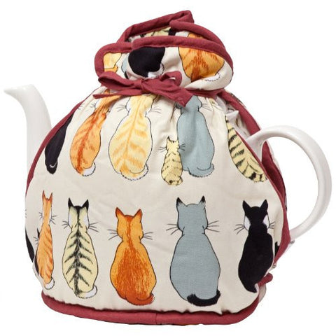 Cats in Waiting Muff Tea Cozy