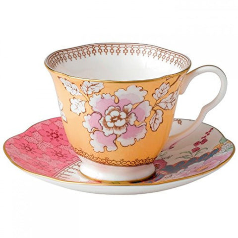 Wedgwood Butterfly Bloom Floral Bouquet Tea Cup and Saucer