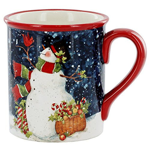 Nose Peck Snowman Mug