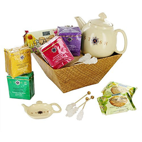Tea, Cookies and Teapot Gift Basket