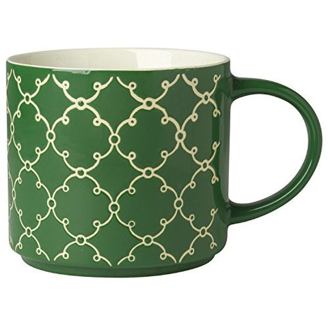 Green Textured Tile Mug