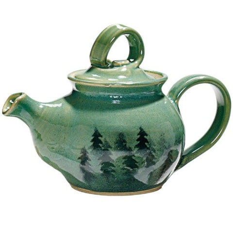 Handcrafted Forest Trees Teapot