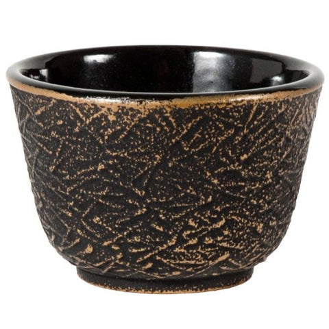 Black and Gold Pine Needle Tetsubin Cup