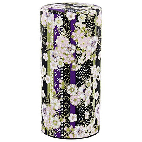 Plum and Green Blossom Canister