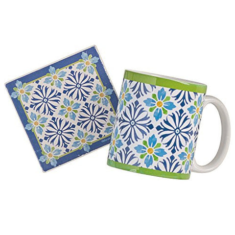 Mediterranean Mug and Coaster Set