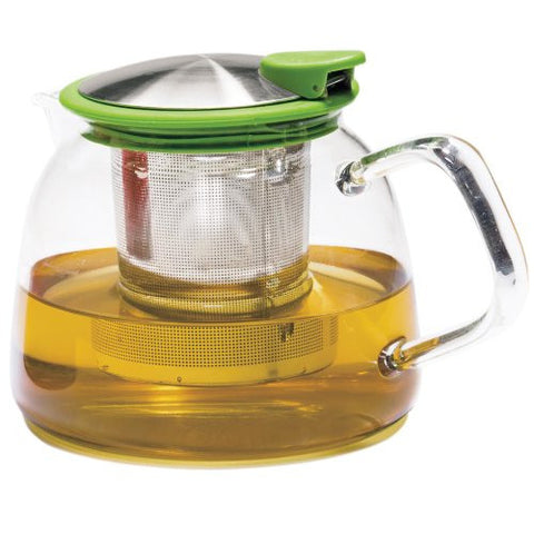 Leaf Glass Bell Teapot