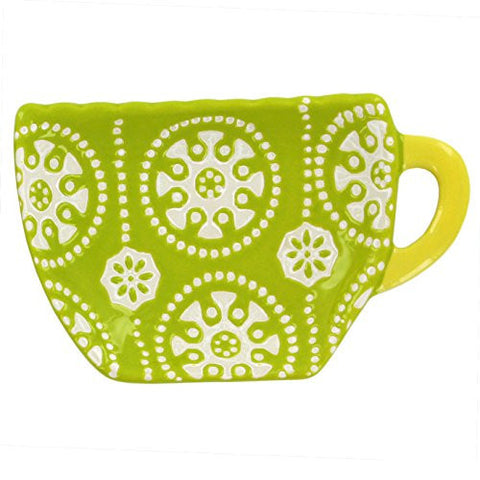 Lime Teacup Tea Bag Caddy