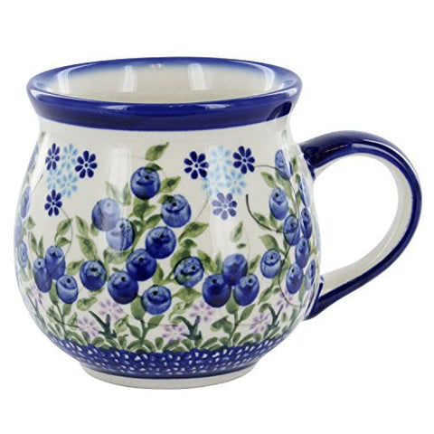 Polish Pottery Blueberry Bubble Mug