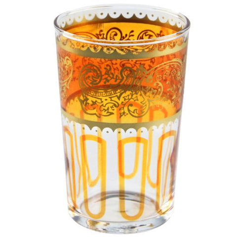Orange Essaouira Moroccan Tea Glass