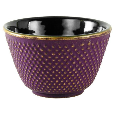 Purple Hobnail Tetsubin Tea Cup